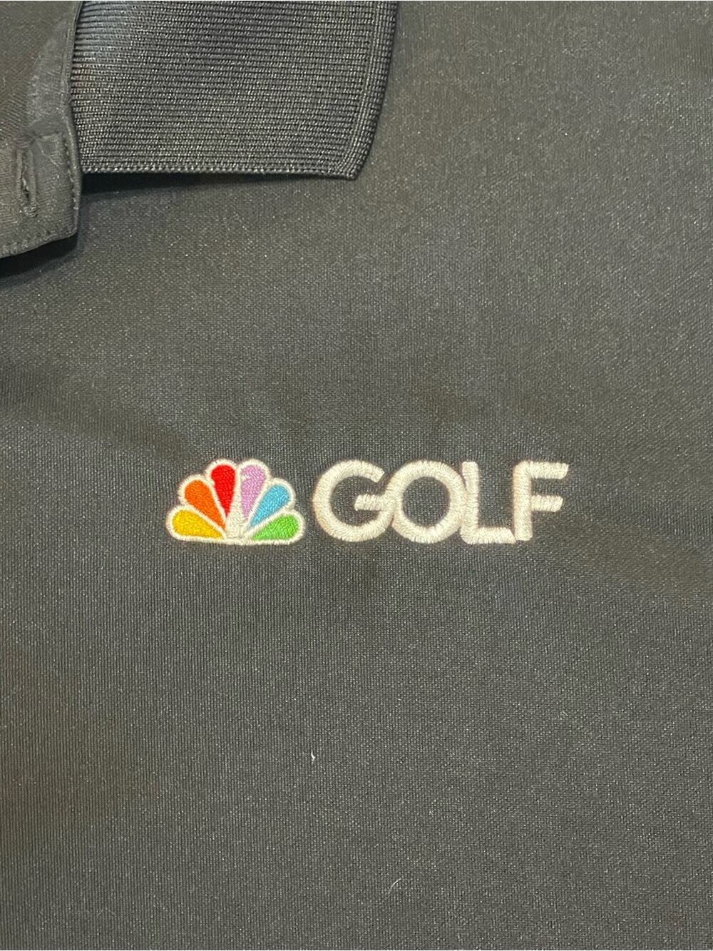 Adidas NBC Golf Men's Performance Polo Shirt Black 2XL Tour Issue Crew